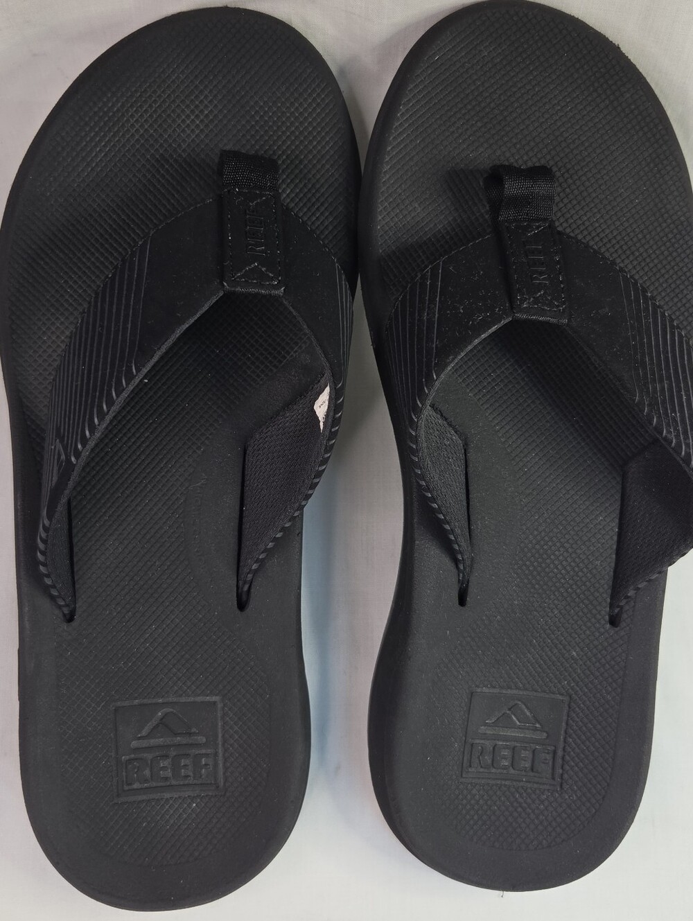 Reef Phantom Black Comfort Flip Flops Men’s Sz 8 GUC